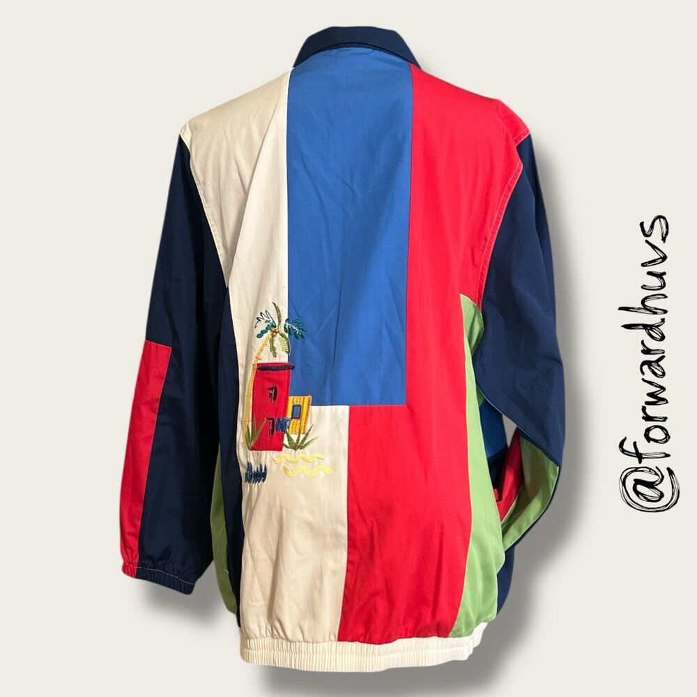 Vintage Koret Patchwork Windbreaker Jacket Size 1… - image 6